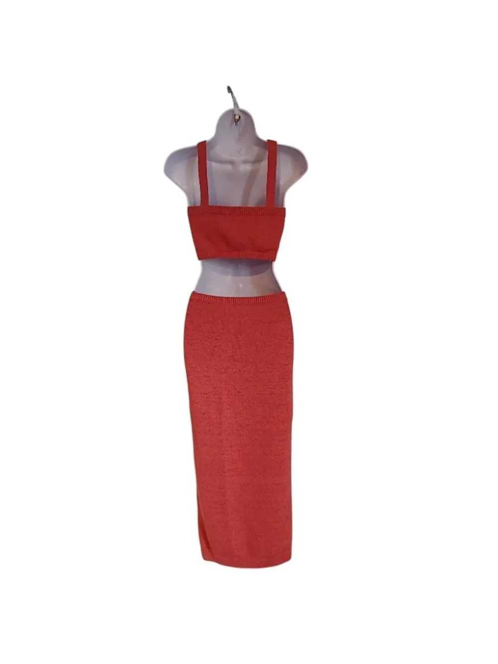 Express Knot Cutout Maxi Dress Sunset Pink Boho Resort Glam Beachy Cruise S - Picture 3 of 11